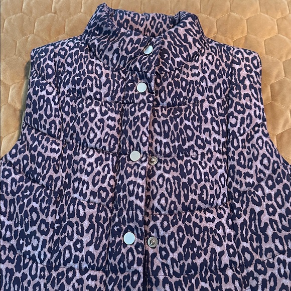 Madison Ladies Leopard Print Vest - Picture 2 of 4